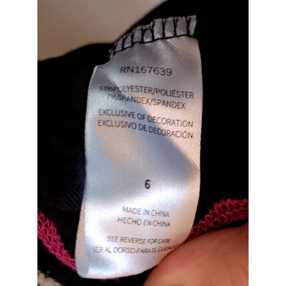 3/10 Betsey Johnson Girl's Velour Sequined Rainbow Top Size 6 Black Embellished - Picture 9 of 10